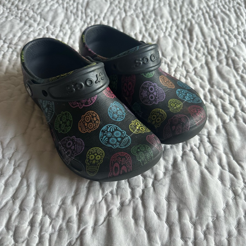 Day Of The Dead Work Crocs